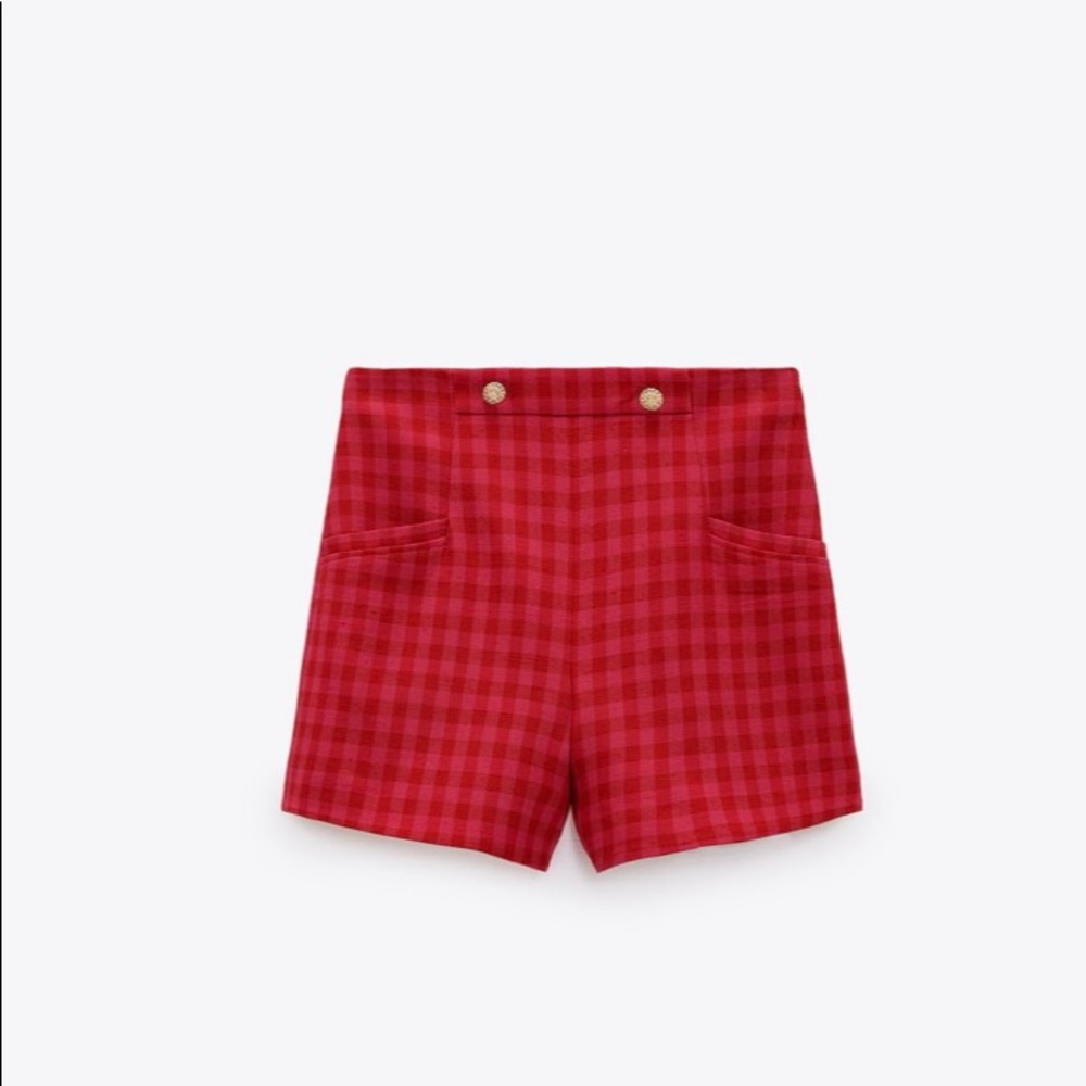 Zara Gingham shorts Limeted Edition Size S